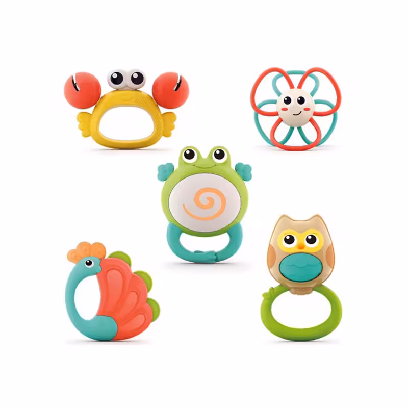 پک جغجغه دندانگیر حیوانات هالی تویز Huile Toys