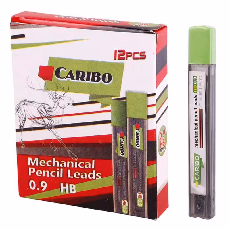 نوک مداد نوکی Caribo M 333-5 0.9mm HB بسته 12 عددی