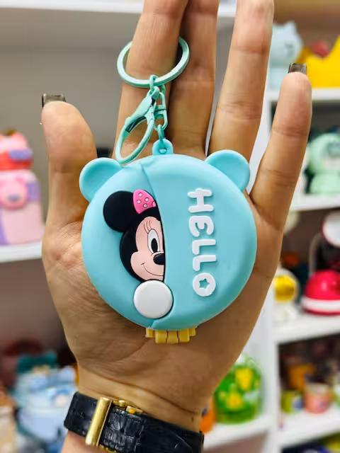 شانه آینه دار تاشو فانتزی طرح مینی موس 2