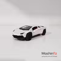 ماشین فلزی لامبورگینی اسپرت سفید 12 سانتی کد 3842