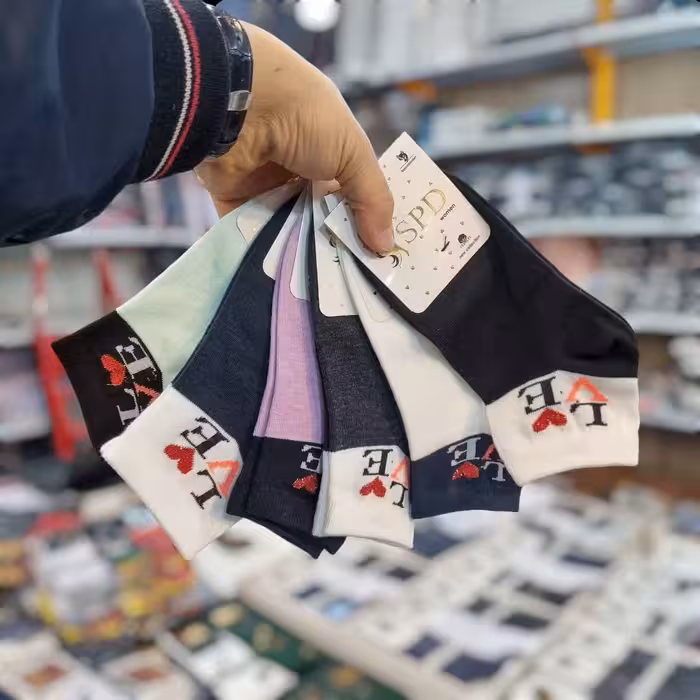 جوراب مچی کش بلند love 6رنگspd