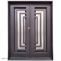 درب ورودی فلزی نرده دار با امنیت بالا کد 1210