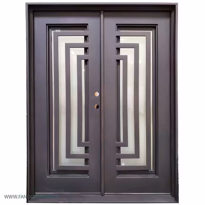 درب ورودی فلزی نرده دار با امنیت بالا کد 1210