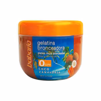 ژل برنزه کننده باباریا مدل هویج و نارگیل حجم 200 میلی لیتر