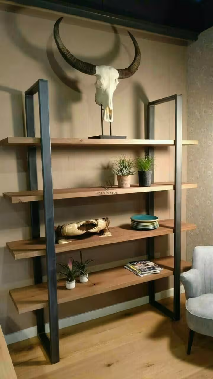 دیوایدر دکوراتیو چوب و فلز کد روستیک  8640