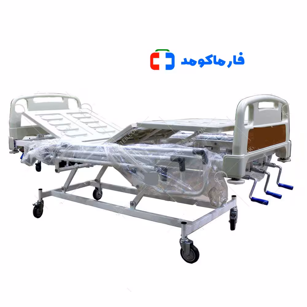 تخت مکانیکی سه شکن رویه ABS با قابلیت تنظیم ارتفاع