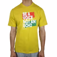 تیشرت نخ پنبه اکو زرد کد 1041190