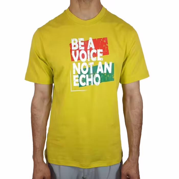 تیشرت نخ پنبه اکو زرد کد 1041190