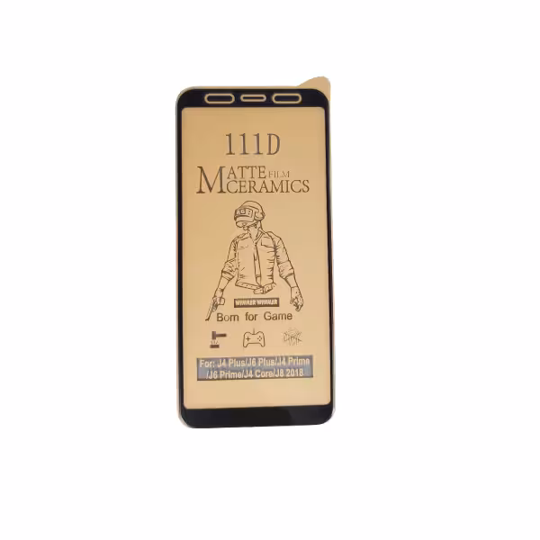 گلس مات J4 Plus و J6 Plus و J4 Core سامسونگ با پوشش کامل محافظ سرامیکی مات اصلی سامسونگ جی 4 پلاس انعطاف پذیر نشکن با چسب کامل محافظ صفحه نمایش نانو سرامیکی مات Original Matte Nano Flexible Ceramic Full Coverage Screen Protector with Full Glue Anti Broken For samsung J4 Plus / J4 Core / J6 Plus