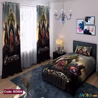 ست اتاق خواب پسرانه طرح انتقام‌ جویان کد BD684