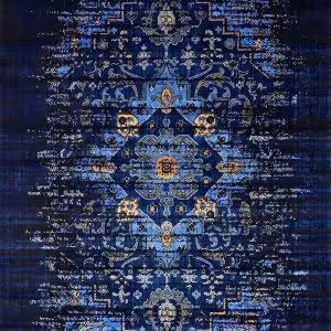 فرش تمام ابریشم  طرح دریا کد HAM.215.01