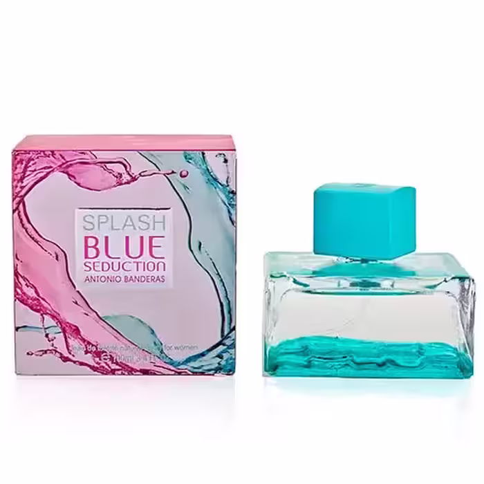 عطر و ادکلن زنانه آنتونیو باندراس اسپلش بلو سداکشن ادوتویلت ANTONIO BANDERAS SPLASH BLUE SEDUCTION EDT FOR WOMEN