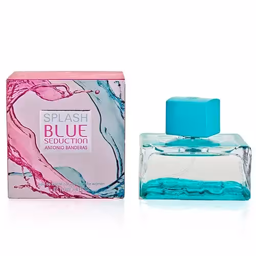عطر و ادکلن زنانه آنتونیو باندراس اسپلش بلو سداکشن ادوتویلت ANTONIO BANDERAS SPLASH BLUE SEDUCTION EDT FOR WOMEN