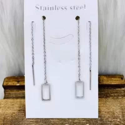 گوشواره بخیه طلایی طرح2