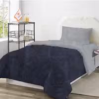 روتختی ترک طرح پتینه آبی سرمه ای یک نفره