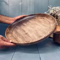 ظرف چوبی پذیرایی گردو کد 0962