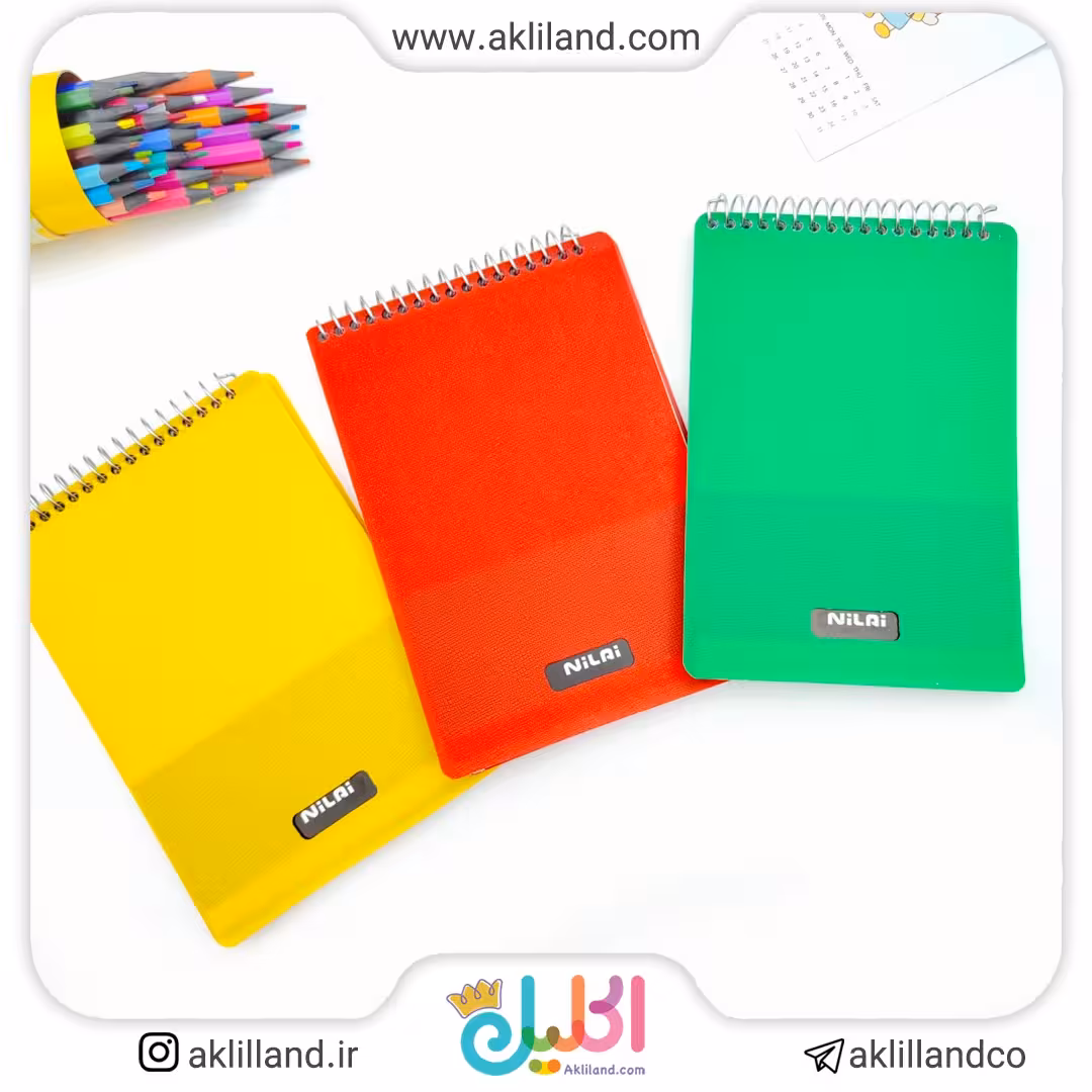دفترچه یادداشت 1/8 طلقی 80 برگ