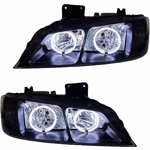 خرید چراغ جلو اسپرت پژو پارس مدرن مدل 3D-BMW سفید داخل فابریک بدون موتور دو عددی | اتوموبی