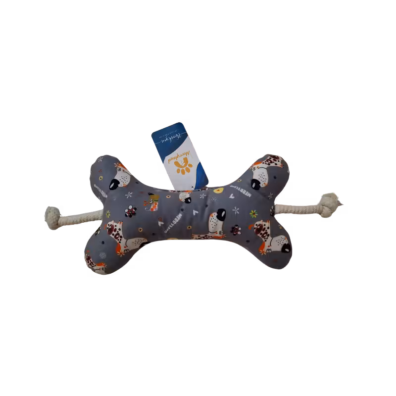 اسباب بازی سگ مدل استخوان طرحدار برند Merry land مریلند سایز M