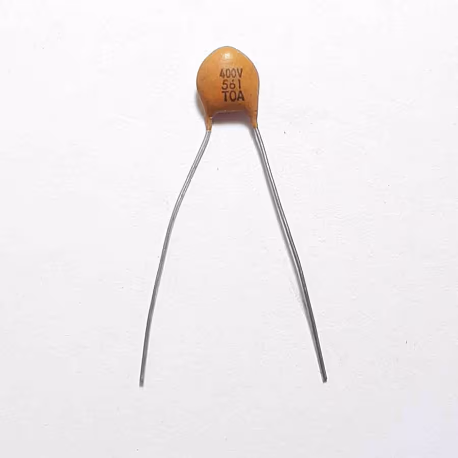 خازن  عدسی سرامیکی 560pF 400V  (بسته 10 عددی)