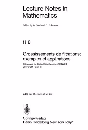 خرید و دانلود نسخه کامل کتاب Grossissements de filtrations, exemples et applications(fr