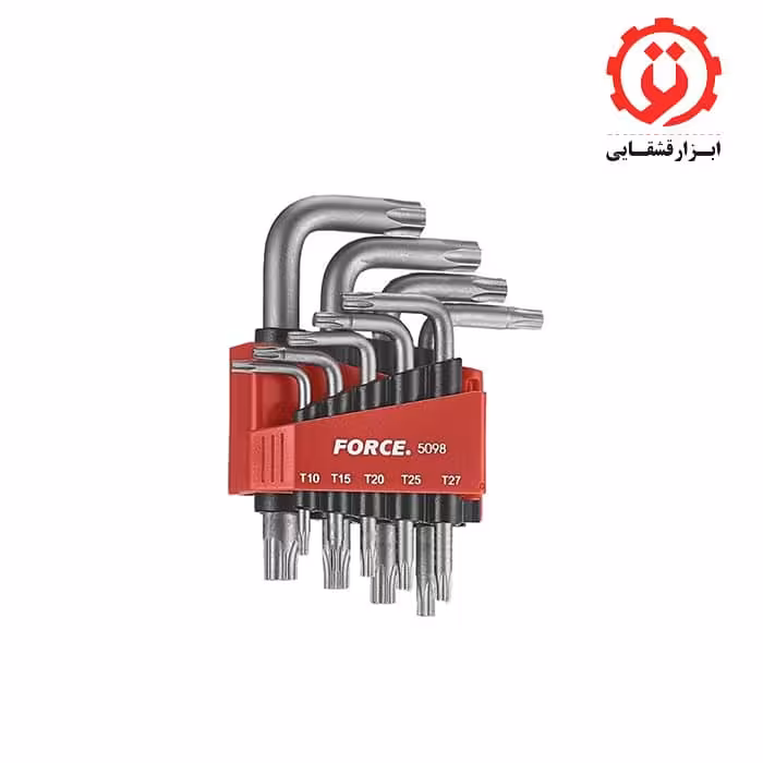 سری آچار ستاره ای کوتاه 9 عددی فورس مدل 5098