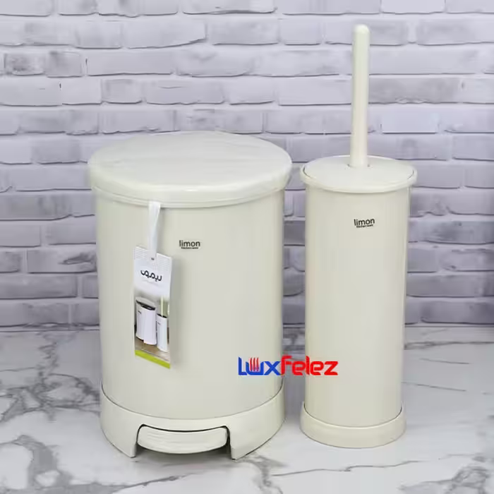سطل و برس لیمون مدل درب رنگی