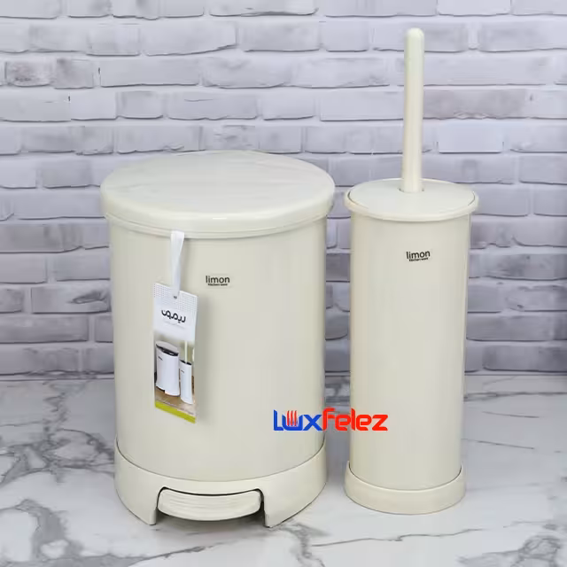 سطل و برس لیمون مدل درب رنگی