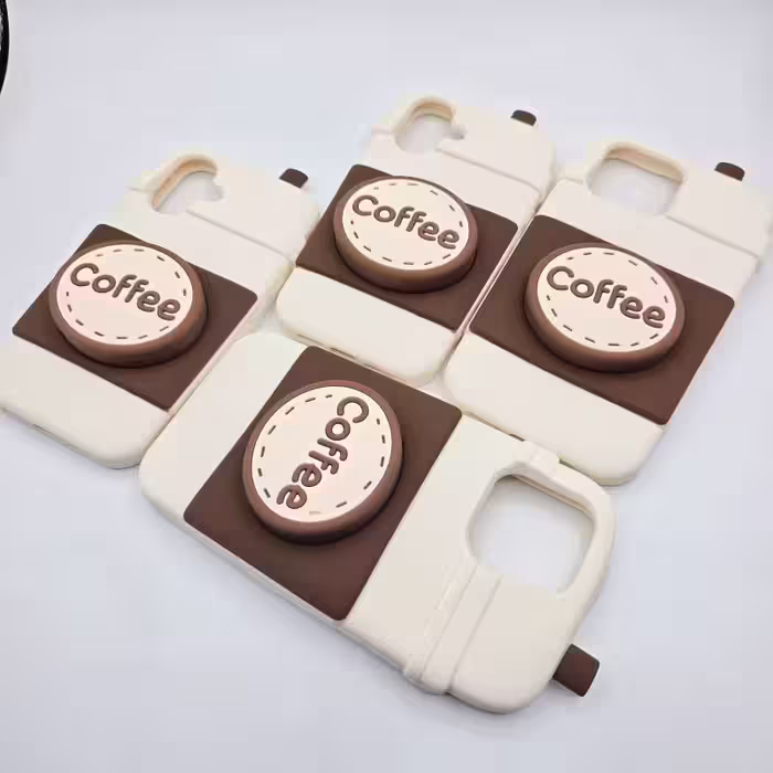 قاب سیلیکونی فانتزی طرح کافی IP13 COFFEE