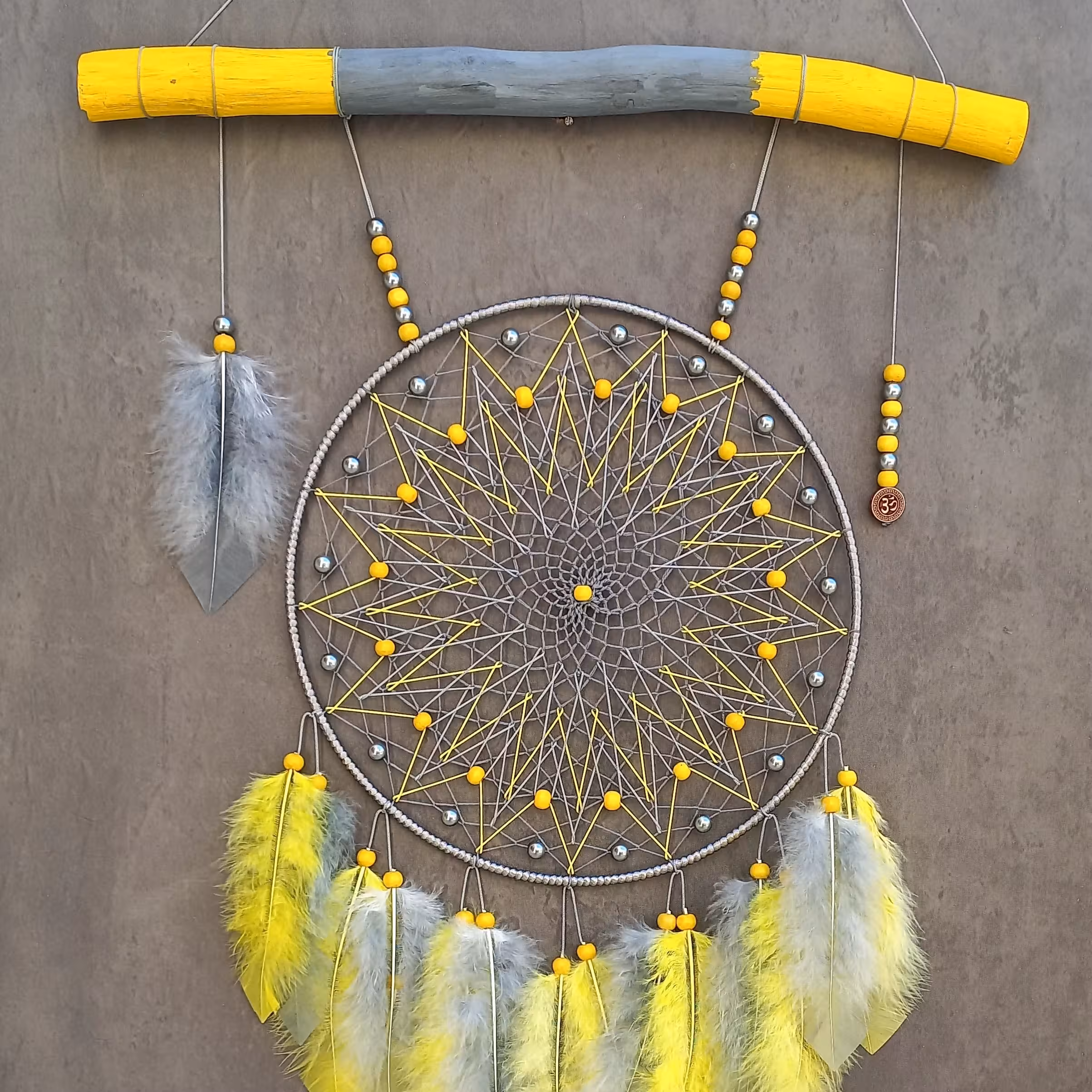 دریم کچر آویز دیواری طوسی زرد