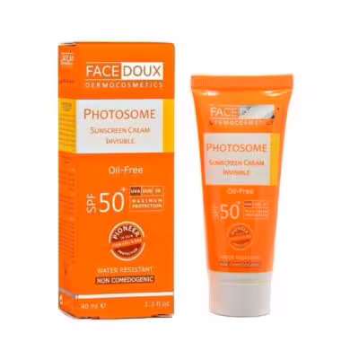 کرم ضد آفتاب بی رنگ فاقد چربی فوتوزوم SPF50 فیس دوکس