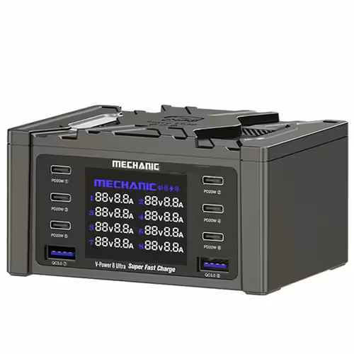 قیمت و خرید شارژر با صفحه نمايشگر ولتاژ FASTER CHARGER MECHANIC 115W