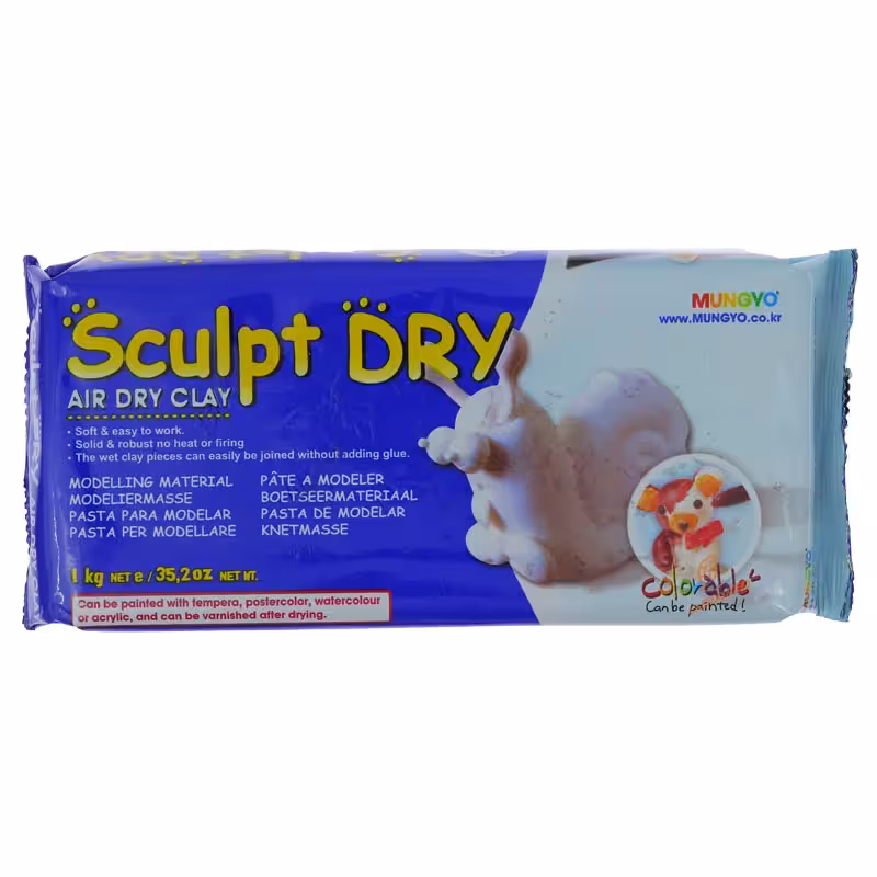 خمیر مجسمه سازی سفید 1000 گرمی مانگیو MUNGYO