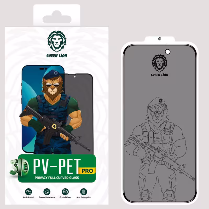 محافظ صفحه نمایش حریم شخصی گرین مدل 3D Pv-Pet Pro مناسب برای گوشی موبایل اپل iPhone 13 /13 pro/ 14