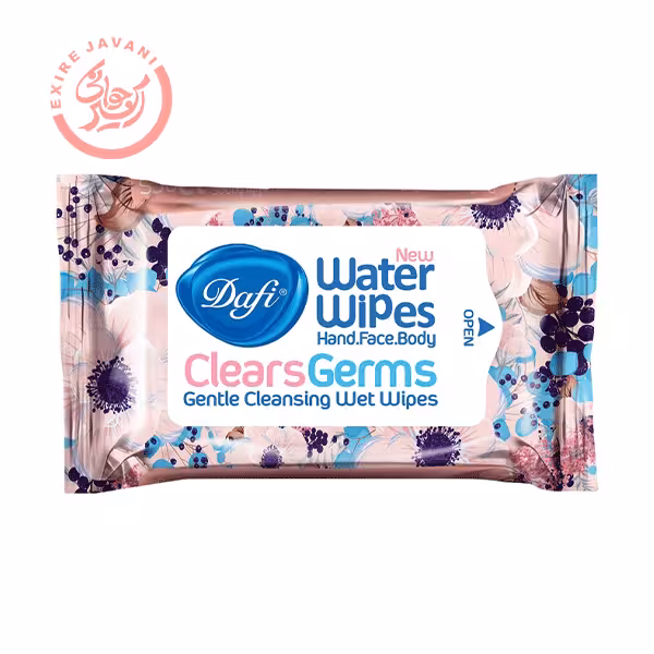 دستمال مرطوب پاک کننده دست و صورت آنتی باکتریال دافی بسته 12 عددی
