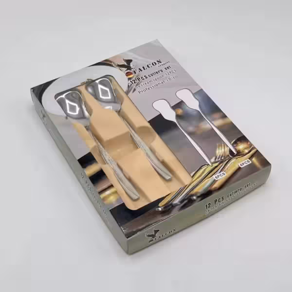 قاشق بستنی طرح دار فالکن