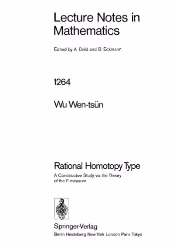 خرید و دانلود نسخه کامل کتاب Rational Homotopy Type