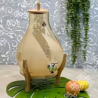 کلمن شیشه ای ایکیا مات شامپاین