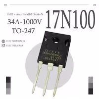 ترانزیستور IGBT / IXGH 17N100AU TO-247