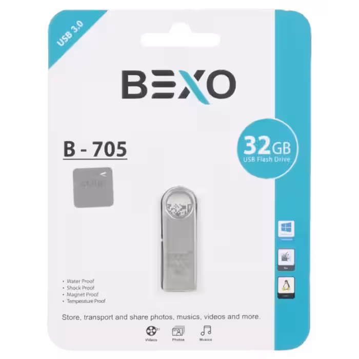 فلش مموری بکسو مدل B-705 USB3.0 ظرفیت 32 گیگابایت