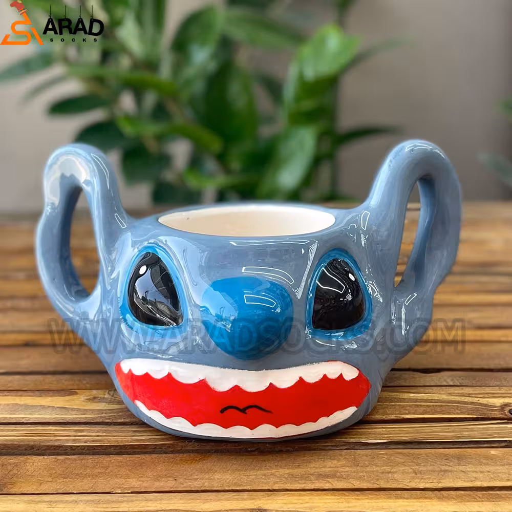 ماگ سرامیکی دستساز طرح استیج خندان