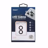 محافظ لنز اورجینال iPhone16 برند XMART مدل رینگی شابلون دار – رنگ مشکی