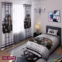 ست اتاق خواب پسرانه طرح تدی ماشین سوار کد BD1319