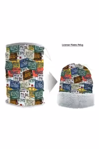 هدبند/دستمال سر موتورسیکلت هدبند دستمال هدبنددستمال صفحه لوچس لیشنس مخمل خواب دار هلند Narr