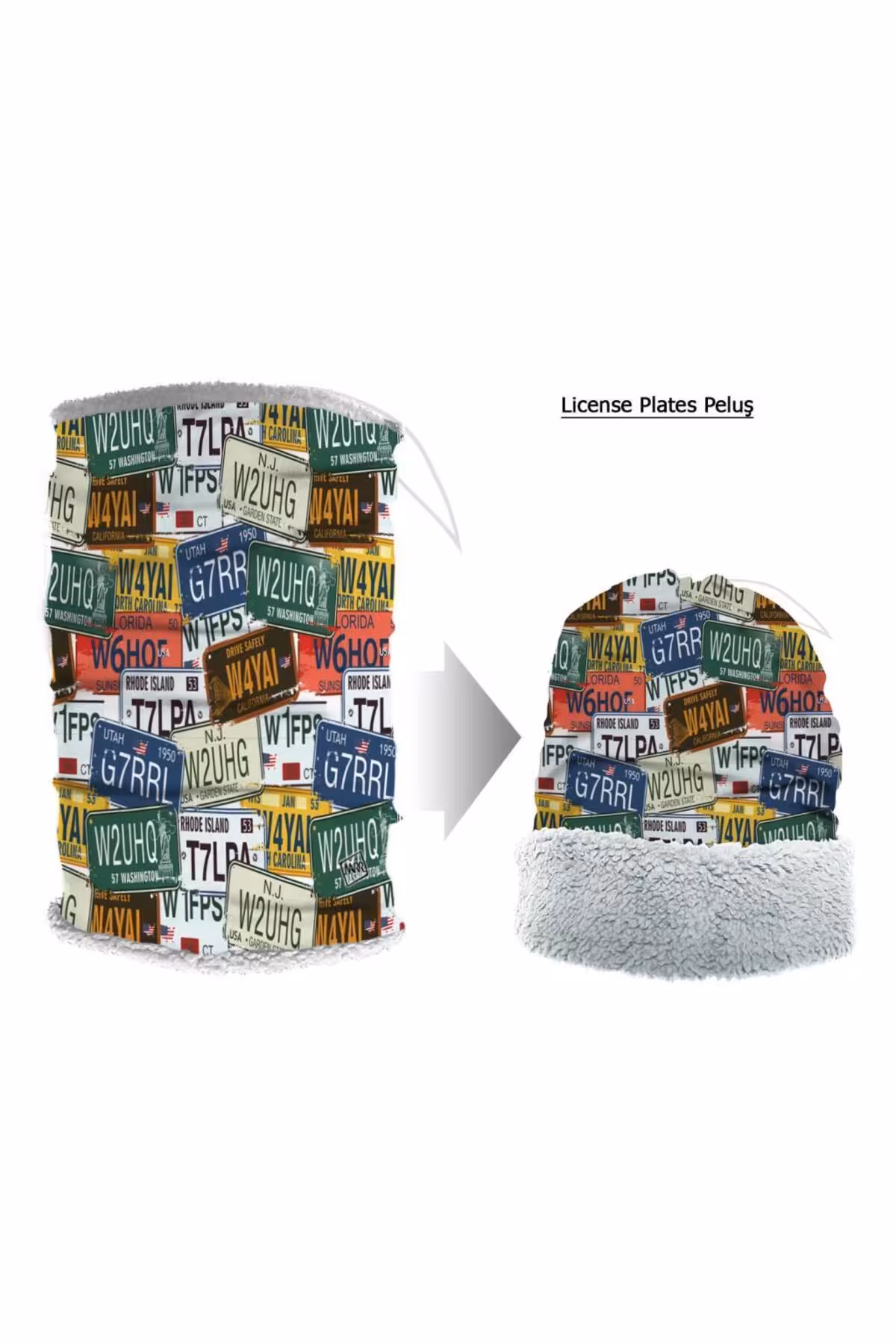 هدبند/دستمال سر موتورسیکلت هدبند دستمال هدبنددستمال صفحه لوچس لیشنس مخمل خواب دار هلند Narr