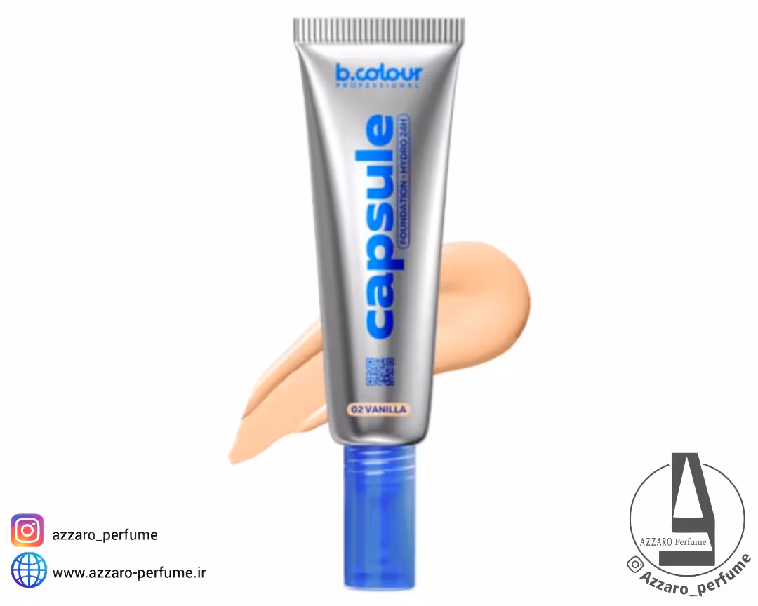 کرم پودر 24 ساعته آبرسان بی کالر رنگ Vanilla شماره 02 حجم 35 میل