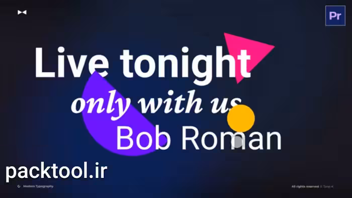 دانلود پروژه آماده پریمیر تایپوگرافی مدرن Stylish Modern Typography - پک تول