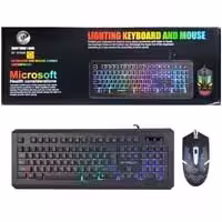 کیبورد و موس سیمدار،گیمینگ ،ضدآب XP-10300K