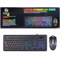 کیبورد و موس سیمدار،گیمینگ ،ضدآب XP-10300K