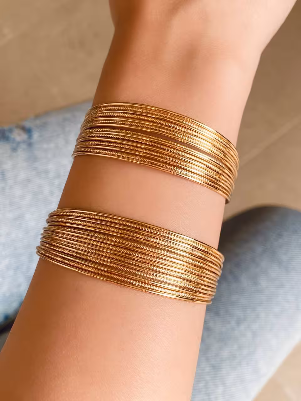 تکپوش زنانه مدل النگوهای ظریف طرحدار، برند ژوپینگ کد 02